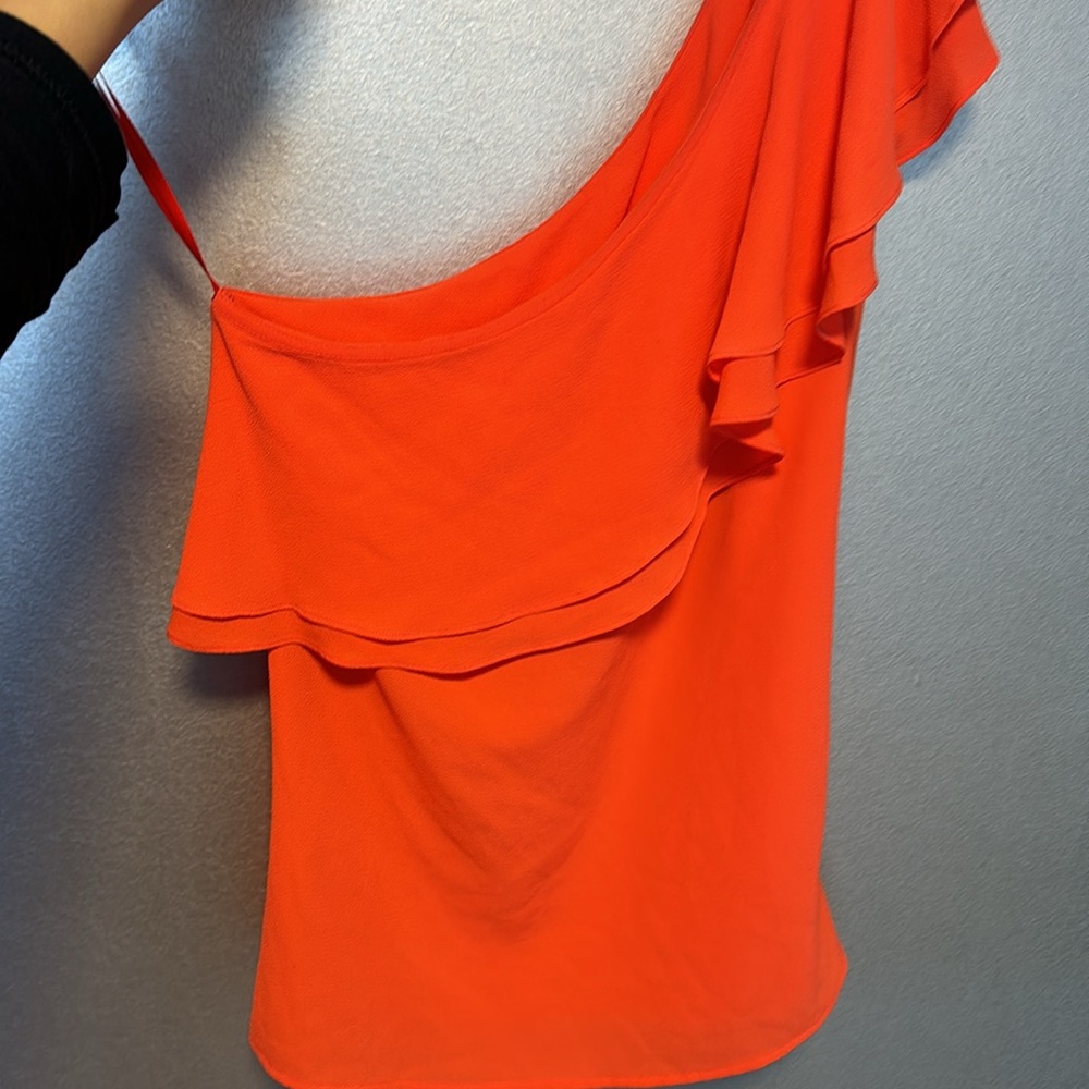 🧡Coral orange color size Large off the shoulder summer top size Large